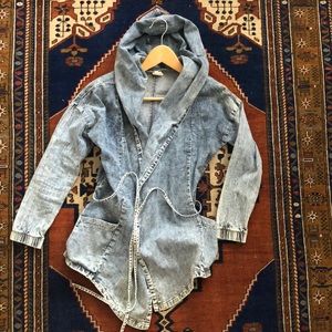 Vintage! Denim 90’s Hood Wrap Jacket